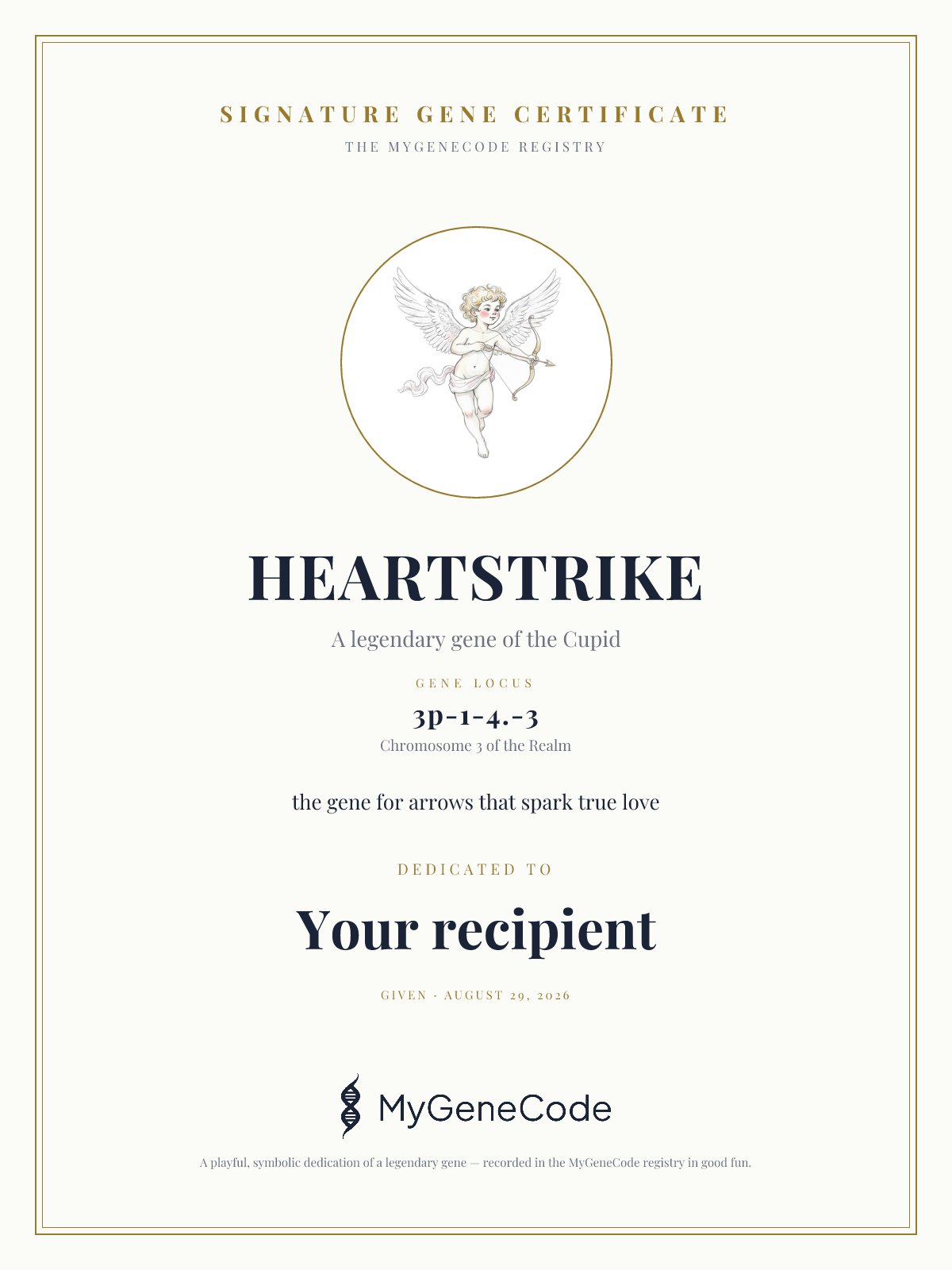 HEARTSTRIKE gift certificate preview