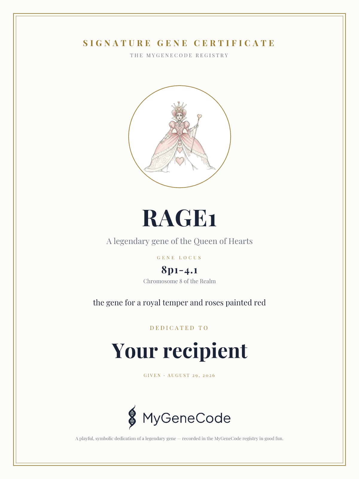RAGE1 gift certificate preview